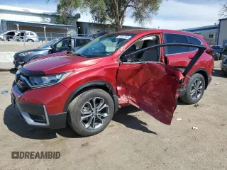 2022 Honda CR-V EX-L with VIN 2HKRW2H81NH610253, listed as a Copart auction lot 58587395 with 36,754 mi miles and Salvage title. Bid and sale history available at DreamBid. Image 1.