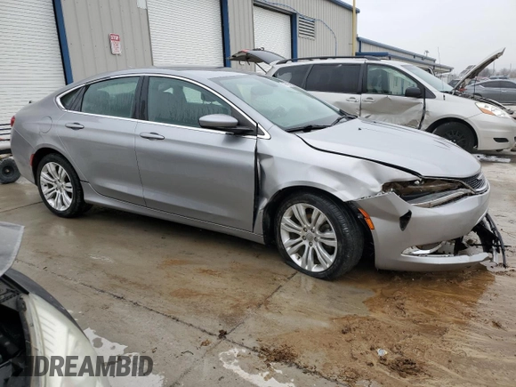 2015 Chrysler 200 Limited with VIN 1C3CCCAB3FN756301, listed as a Copart auction lot 45863855 with 125,190 mi miles and Salvage Title. Bid and sale history available at carsss.com. Image 4.