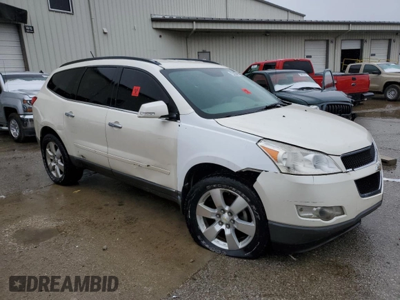 2012 Chevrolet Traverse 1LT with VIN 1GNKRGED5CJ302876, listed as a Copart auction lot 44914135 with 217,334 mi miles and Clean Title. Bid and sale history available at DreamBid. Image 4.