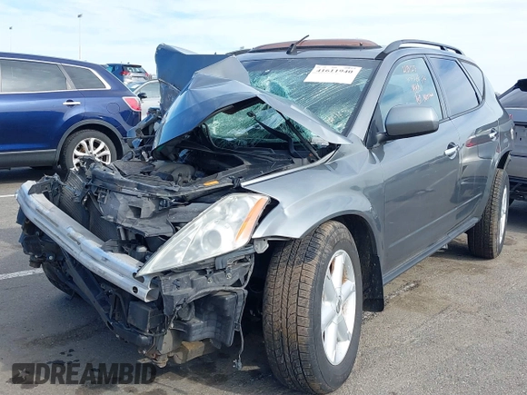 2005 Nissan Murano SL z VIN JN8AZ08W65W412340, wystawiony jako IAAI lot #41611940 z przebiegiem 130 861 mil mil oraz . Historia ofert i sprzedaży dostępna na DreamBid. Obrazek 17.