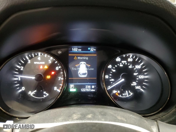 2019 Nissan Rogue SV with VIN KNMAT2MT7KP526843, listed as a Copart auction lot 88803165 with 122,767 mi miles and Salvage Title. Bid and sale history available at carsss.com. Image 9.