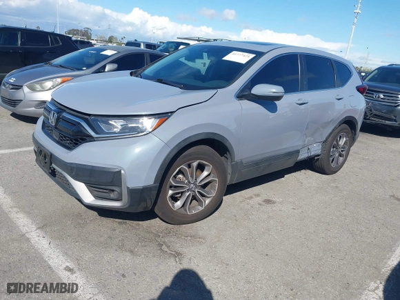 2021 Honda CR-V EX with VIN 2HKRW1H5XMH408350, listed as a IAAI auction lot 41777421 with 81,132 mi miles. Bid and sale history available at carsss.com. Image 17.