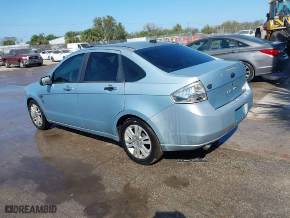 2008 Ford Focus SE with VIN 1FAHP35N58W287547, listed as a IAAI auction lot 41551886 with NaN miles. Bid and sale history available at carsss.com. Image 3.