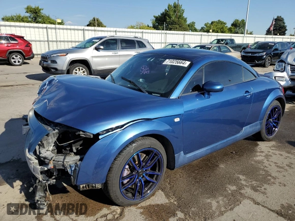 2003 Audi TT with VIN TRUSC28N931008534, listed as a Copart auction lot 71025664 with 147,681 mi miles and Salvage title. Bid and sale history available at DreamBid. Image 1.