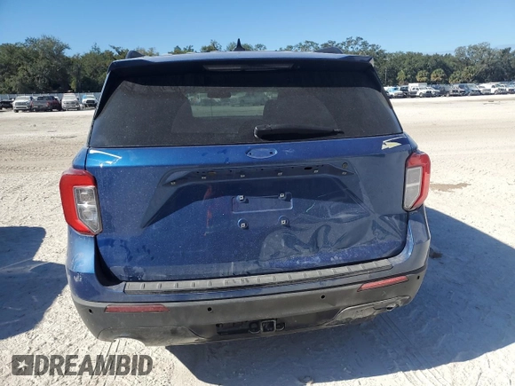 2022 Ford Explorer ST-Line with VIN 1FMSK7KH8NGB84628, listed as a Copart auction lot 82368324 with 19,977 mi miles and Salvage Title. Bid and sale history available at carsss.com. Image 6.