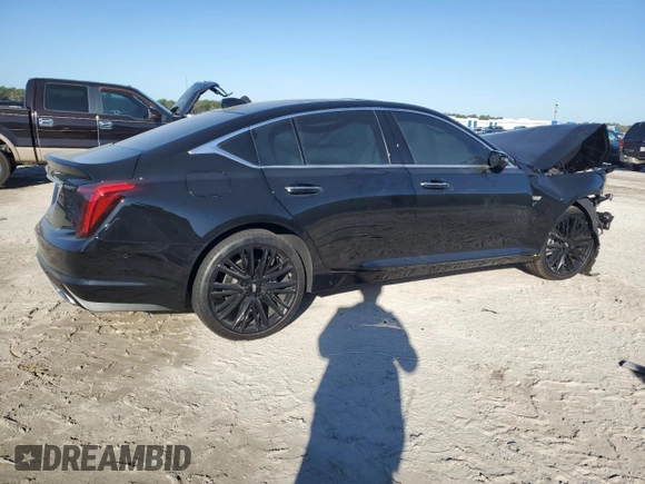 2021 Cadillac CT5 Premium Luxury z VIN 1G6DN5RWXM0143344, wystawiony jako Copart lot #41853014 z przebiegiem 7 421 mil mil oraz Szkoda całkowita • Salvage title. Historia ofert i sprzedaży dostępna na DreamBid. Obrazek 3.
