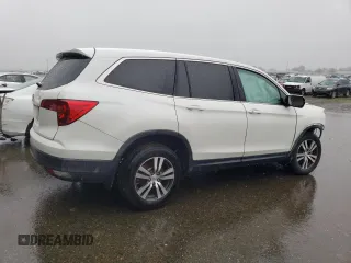2016 Honda Pilot EX-L with VIN 5FNYF5H79GB030321, listed as a Copart auction lot 45589745 with Not Provided miles and Salvage Title. Bid and sale history available at DreamBid. Image 3.