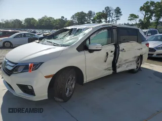 2019 Honda Odyssey EX-L z VIN 5FNRL6H75KB058466, wystawiony jako Copart lot #52292595 z przebiegiem Nie podano mil oraz Czysty tytuł • Clean title. Historia ofert i sprzedaży dostępna na DreamBid. Obrazek 1.