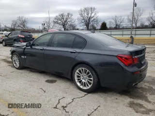 2013 BMW 7 Series 750Li with VIN WBAYE8C5XDD131670, listed as a Copart auction lot 44217435 with 80,122 mi miles and Salvage title. Bid and sale history available at DreamBid. Image 2.