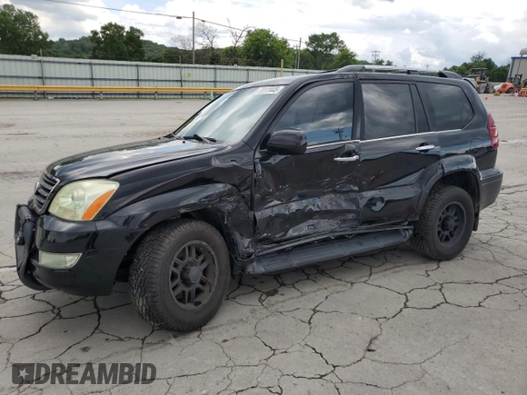 2009 Lexus GX 470 z VIN JTJBT20X790176269, wystawiony jako Copart lot #59111445 z przebiegiem 255 995 mil mil oraz Szkoda całkowita • Salvage title. Historia ofert i sprzedaży dostępna na DreamBid. Obrazek 1.