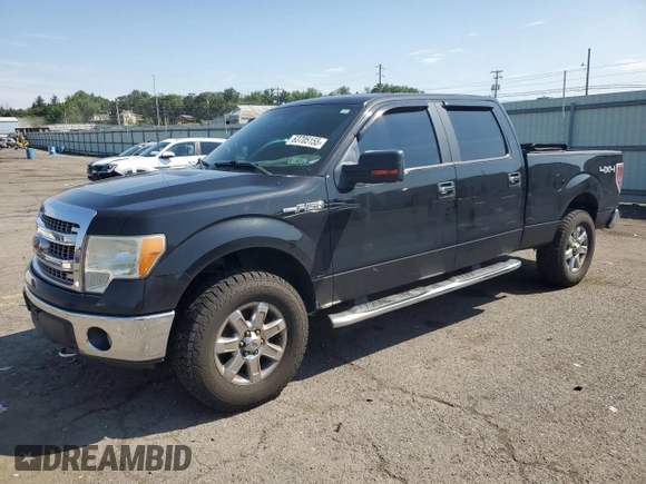 2013 Ford F-150 XL with VIN 1FTFW1EFXDFB40832, listed as a Copart auction lot 63705155 with 154,764 mi miles and Salvage title. Bid and sale history available at DreamBid. Image 1.