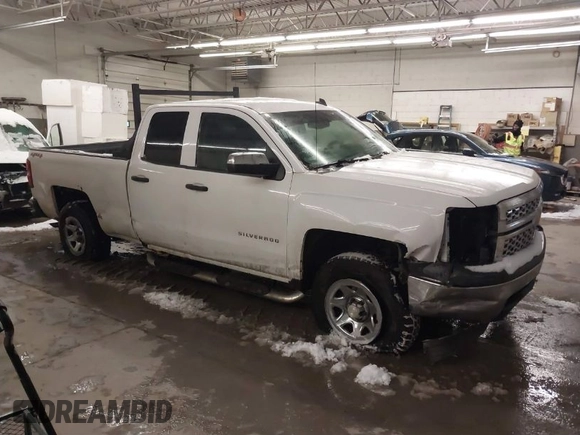 2014 Chevrolet Silverado 1500 Work Truck with VIN 1GCVKPEH7EZ230726, listed as a IAAI auction lot 41249528 with 184,868 mi miles and . Bid and sale history available at DreamBid. Image 1.