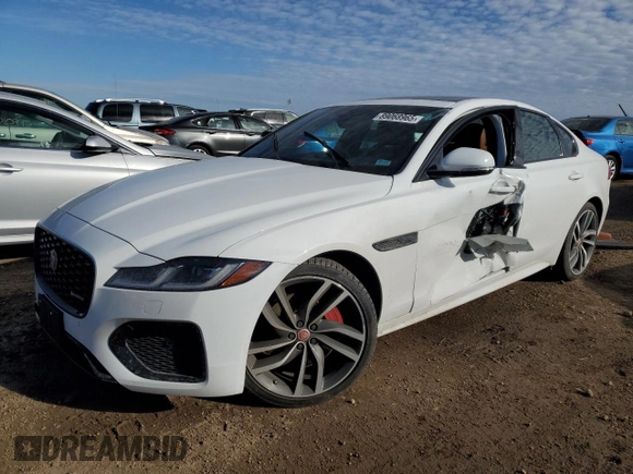 2022 Jaguar XF R-Dynamic SE with VIN SAJBL4GX2NCY91572, listed as a Copart auction lot 89068965 with 11,620 mi miles and Salvage Title. Bid and sale history available at carsss.com. Image 1.