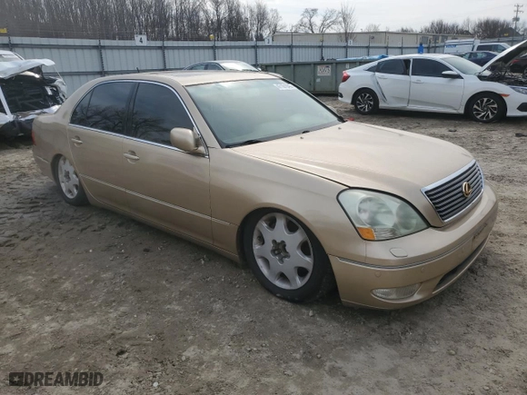 2001 Lexus LS 430 with VIN JTHBN30F210044498, listed as a Copart auction lot 47101045 with 256,853 mi miles and Clean Title. Bid and sale history available at carsss.com. Image 4.