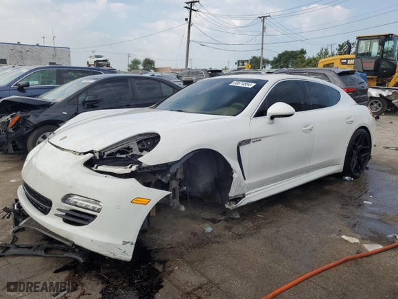 2013 Porsche Panamera S Hybrid with VIN WP0AD2A79DL045359, listed as a Copart auction lot 68674854 with 80,109 mi miles and Salvage Title. Bid and sale history available at carsss.com. Image 1.