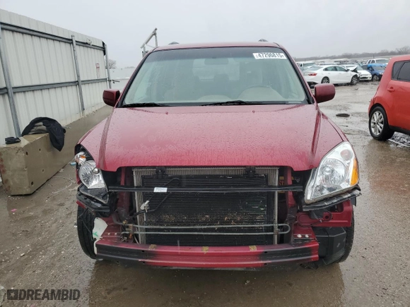 2004 Honda Pilot EX with VIN 5FNYF18454B002574, listed as a Copart auction lot 47296815 with 209,073 mi miles and Salvage Title. Bid and sale history available at carsss.com. Image 5.
