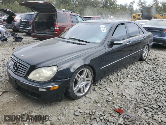 2003 Mercedes-Benz S-Class 5.0L with VIN WDBNG75J33A317473, listed as a Copart auction lot 76307394 with 6,637 mi miles and Clean Title. Bid and sale history available at carsss.com. Image 1.