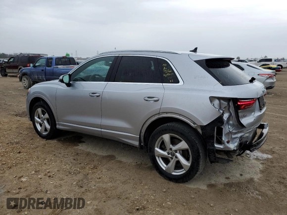 2019 Audi Q3 Premium with VIN WA1AECF33K1081284, listed as a Copart auction lot 37348383 with 84,909 mi miles. Bid and sale history available at carsss.com. Image 2.