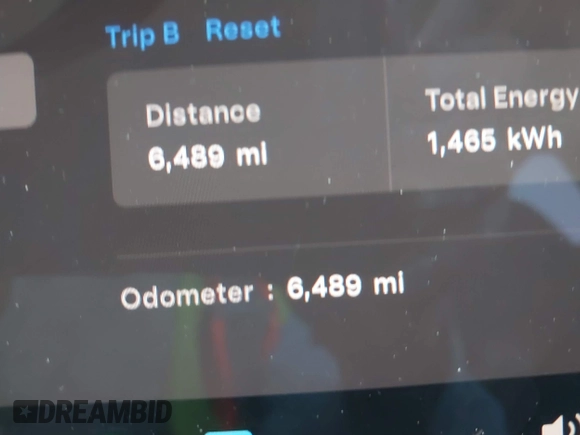 2025 Tesla Model 3 Long Range with VIN 5YJ3E1EA5SF978214, listed as a IAAI auction lot 42525444 with 6,489 mi miles and . Bid and sale history available at DreamBid. Image 16.