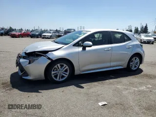 2019 Toyota Corolla Hatchback SE with VIN JTNK4RBE9K3012509, listed as a Copart auction lot 52919565 with 59,706 mi miles and Salvage Title. Bid and sale history available at carsss.com. Image 1.