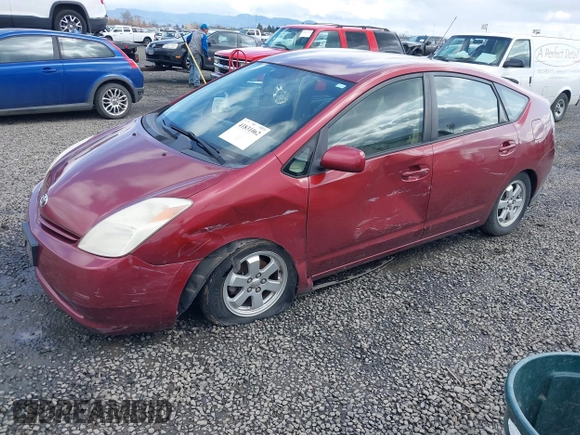 2005 Toyota Prius with VIN JTDKB20U453051802, listed as a IAAI auction lot 41831062 with 164,438 mi miles. Bid and sale history available at carsss.com. Image 2.
