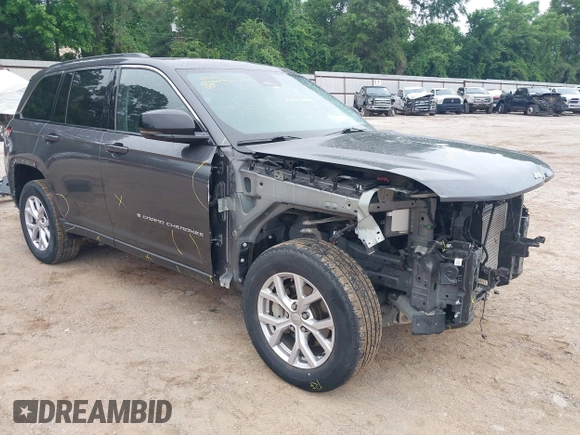 2022 Jeep Grand Cherokee Limited z VIN 1C4RJHBG7N8524199, wystawiony jako IAAI lot #42177577 z przebiegiem 70 397 mil mil oraz . Historia ofert i sprzedaży dostępna na DreamBid. Obrazek 1.