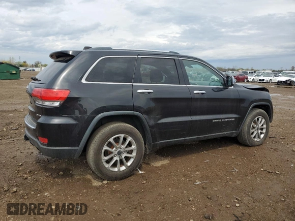 2014 Jeep Grand Cherokee Limited with VIN 1C4RJFBT3EC155985, listed as a Copart auction lot 54411025 with 110,826 mi miles and Salvage title. Bid and sale history available at DreamBid. Image 3.