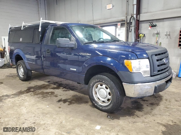 2012 Ford F-150 XL with VIN 1FTNF1ET2CKD76446, listed as a Copart auction lot 49114885 with 137,395 mi miles and Salvage Title. Bid and sale history available at carsss.com. Image 4.