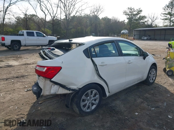 2016 Kia Rio LX with VIN KNADM4A34G6641971, listed as a IAAI auction lot 41844522 with 95,163 mi miles. Bid and sale history available at carsss.com. Image 4.