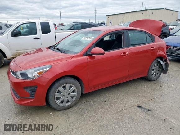2023 Kia Rio S with VIN 3KPA24ADXPE578339, listed as a Copart auction lot 51074315 with 0 mi miles and Salvage Title. Bid and sale history available at carsss.com. Image 1.