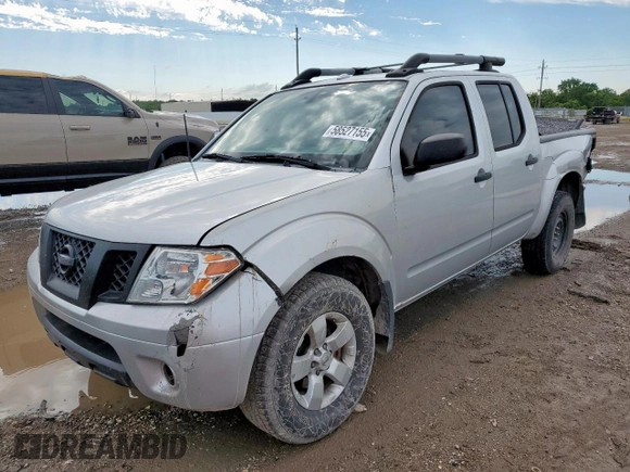 2013 Nissan Frontier SV with VIN 1N6AD0EVXDN732221, listed as a Copart auction lot 58527155 with 129,763 mi miles and Salvage title. Bid and sale history available at DreamBid. Image 1.