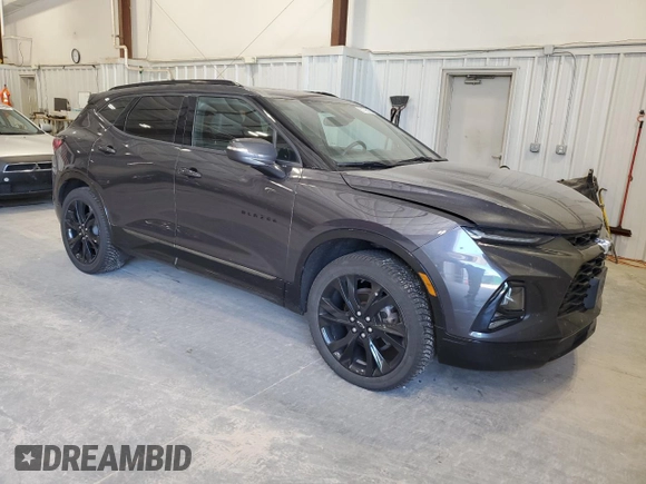 2021 Chevrolet Blazer RS with VIN 3GNKBKRS3MS515678, listed as a Copart auction lot 61195165 with 102,082 mi miles and Non repairable. Bid and sale history available at DreamBid. Image 4.