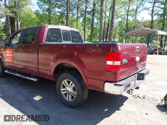 2006 Ford F-150 XLT with VIN 1FTPW14506FB81826, listed as a IAAI auction lot 42142287 with 136,768 mi miles. Bid and sale history available at carsss.com. Image 3.