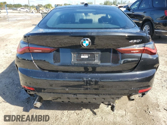 2024 BMW 4 Series 430i with VIN WBA63AV00RFS90506, listed as a Copart auction lot 77158134 with Not Provided miles and Non Repairable. Bid and sale history available at carsss.com. Image 6.