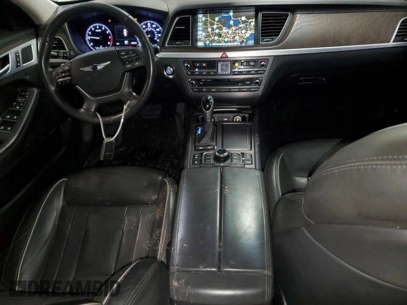 2017 Genesis G80 3.8L with VIN KMHGN4JE2HU170460, listed as a Copart auction lot 50372355 with 66,336 mi miles and Salvage Title. Bid and sale history available at carsss.com. Image 8.