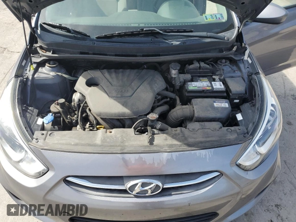 2017 Hyundai Accent Value Edition with VIN KMHCT4AE8HU315098, listed as a Copart auction lot 53959225 with 98,882 mi miles and Salvage Title. Bid and sale history available at DreamBid. Image 11.