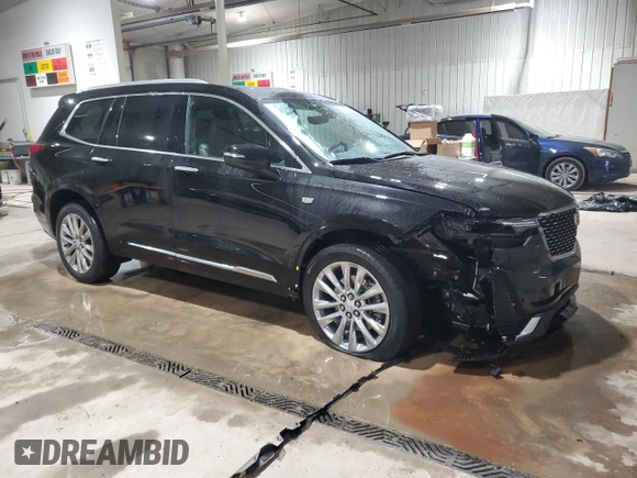 2021 Cadillac XT6 Premium Luxury with VIN 1GYKPDRS0MZ204101, listed as a Copart auction lot 45460135 with 20,104 mi miles and Salvage title. Bid and sale history available at DreamBid. Image 4.