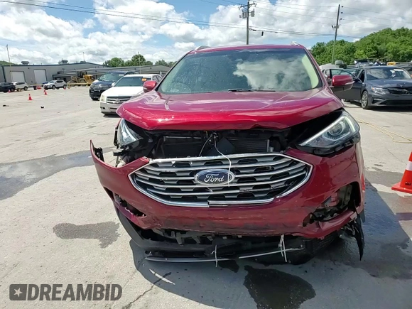 2019 Ford Edge SEL with VIN 2FMPK3J91KBC43725, listed as a Copart auction lot 56749525 with 62,858 mi miles and Salvage title. Bid and sale history available at DreamBid. Image 14.