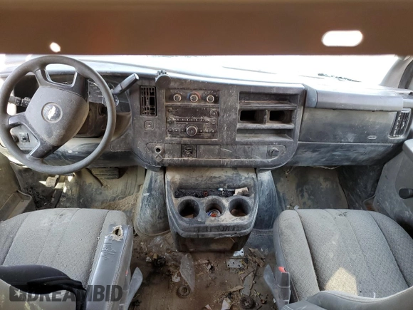2010 Chevrolet Express Cargo with VIN 1GCZGFBA4A1125414, listed as a Copart auction lot 76663274 with Not provided miles and Salvage title. Bid and sale history available at DreamBid. Image 8.