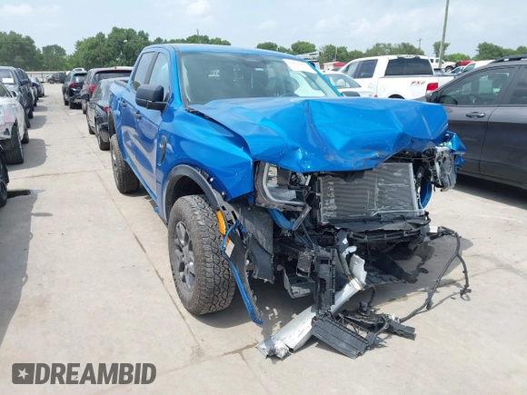 2024 Ford Ranger XLT with VIN 1FTER4GH0RLE60866, listed as a IAAI auction lot 42116104 with 10,074 mi miles and . Bid and sale history available at DreamBid. Image 1.