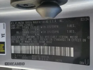 2024 Toyota Corolla Cross XLE с VIN 7MUDAAAG1RV083793, выставлен на аукционе Copart как лот 55105775 с пробегом 55 388 миль миль и Списание • Salvage title. История ставок и продаж доступна на DreamBid. Изображение 12.