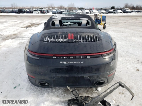 2020 Porsche 911 Carrera S with VIN WP0CB2A99LS262916, listed as a Copart auction lot 44615215 with 0 mi miles and Salvage Title. Bid and sale history available at carsss.com. Image 6.