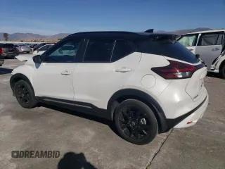 2023 Nissan Kicks SR with VIN 3N1CP5DV7PL497723, listed as a Copart auction lot 41470145 with 34,350 mi miles and Salvage Title. Bid and sale history available at carsss.com. Image 2.
