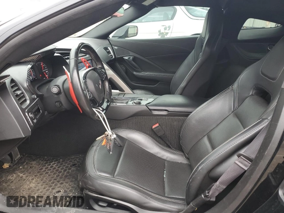 2017 Chevrolet Corvette Grand Sport 1LT with VIN 1G1YW2D79H5105602, listed as a Copart auction lot 42598795 with 34,380 mi miles and Salvage Title. Bid and sale history available at carsss.com. Image 7.