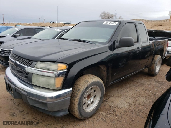 2008 Chevrolet Colorado Work Truck with VIN 1GCCS199588121084, listed as a Copart auction lot 76487184 with 296,300 mi miles and Clean Title. Bid and sale history available at carsss.com. Image 1.