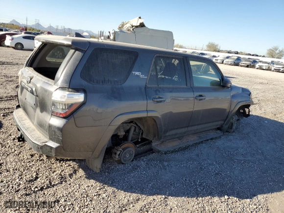 2022 Toyota 4Runner TRD Off Road with VIN JTEPU5JRXN6007051, listed as a Copart auction lot 80087773 with 0 mi miles and Salvage Title. Bid and sale history available at carsss.com. Image 3.
