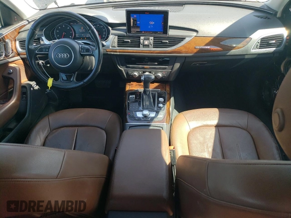 2015 Audi A6 Premium Plus with VIN WAUFGAFCXFN037112, listed as a Copart auction lot 52629515 with 75,551 mi miles and Salvage title. Bid and sale history available at DreamBid. Image 8.