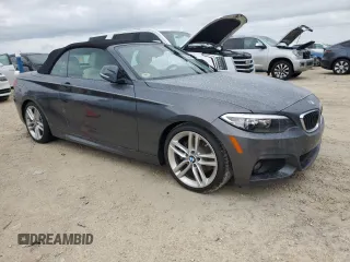 2017 BMW 2 Series 230i with VIN WBA2K9C37HV950557, listed as a Copart auction lot 74425264 with Not provided miles and Salvage title. Bid and sale history available at DreamBid. Image 4.