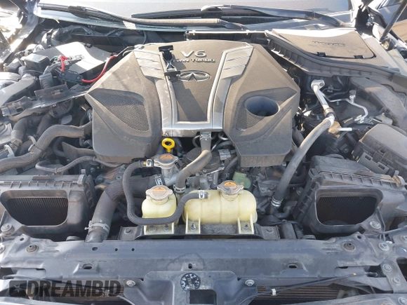 2018 Infiniti Q50 Sport with VIN JN1EV7AP3JM359867, listed as a IAAI auction lot 41455142 with 55,897 mi miles and . Bid and sale history available at carsss.com. Image 10.
