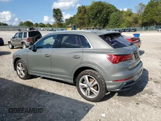 2020 Audi Q3 S line Premium with VIN WA1DECF38L1044231, listed as a Copart auction lot 74263564 with 28,011 mi miles and Clean Title. Bid and sale history available at carsss.com. Image 2.
